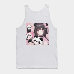 The girl and her Panda bears Tank Top